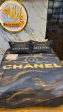 روتختی دونفره کتان پنبه ترک طرح CHANEL