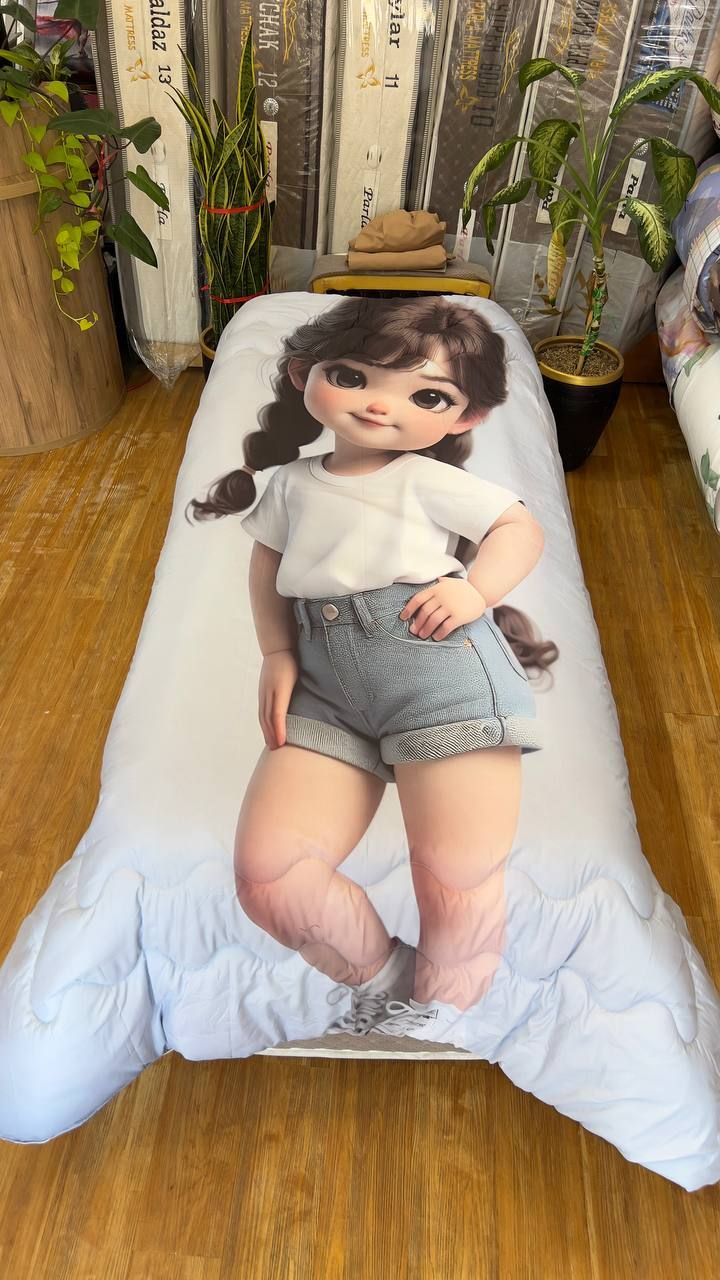 روتختی میکرو 3 بعدی تکنفره + یکونیم نفره طرح دختر کارتونی